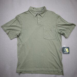 NWT Aigle Mens Medium Polo Shirt Light Green Classic Core Gorpcore Normcore